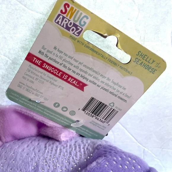 Lot of 2 Plush Dog Toy - Shelly the Seahorse And Orange Goldfish - Picture 8 of 10